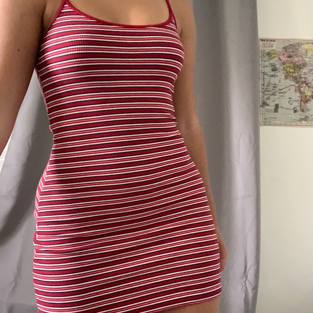 Brandy Melville striped body con dress